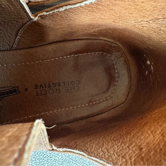 The Root Collective Blythe Booties in Chestnut Handmade Leather Boots Size 11 - Picture 8 of 9